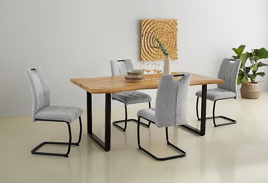 HELA Freischwinger LEONA Esszimmerstuhl (Set, 4 St), Küchenstuhl, für den E günstig online kaufen