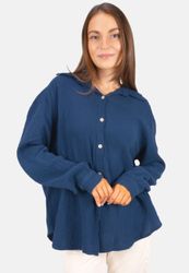 Seasons of April Hemdbluse Oversized Musselinbluse günstig online kaufen