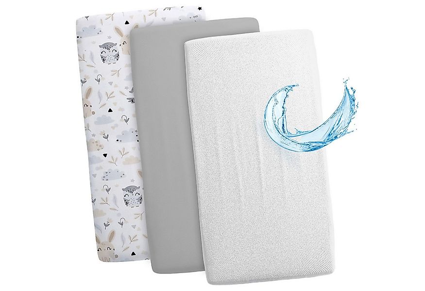 Totsy Baby Spannbettlaken Spannbettlaken Kinderwagen Stubenwagen Set - 2 x günstig online kaufen