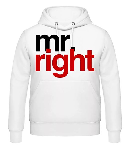 Mr. Right Logo · Männer Hoodie günstig online kaufen
