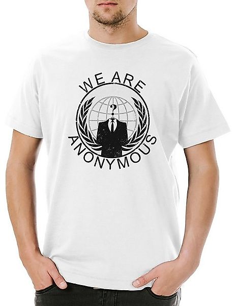 Urban Backwoods Print-Shirt Anonymous Vintage Globe Logo Herren T-Shirt We günstig online kaufen