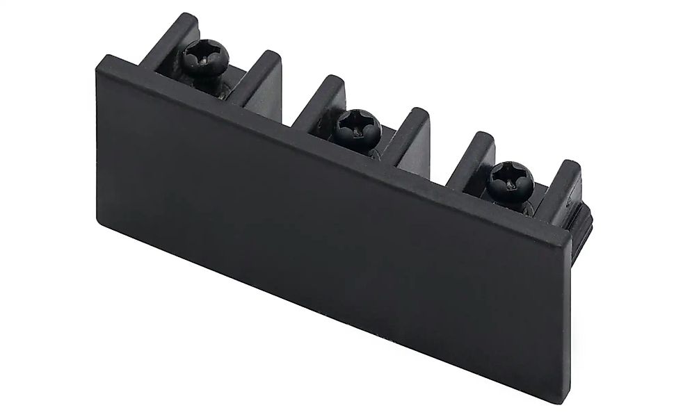 Mydeco Endkappe smart 3-Lauf   ¦ schwarz ¦ Kunststoff ¦ Maße (cm): B: 4,4 H günstig online kaufen