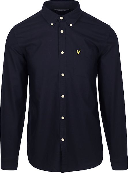 Lyle & Scott Shirt Plain Oxford Navy - Größe S günstig online kaufen