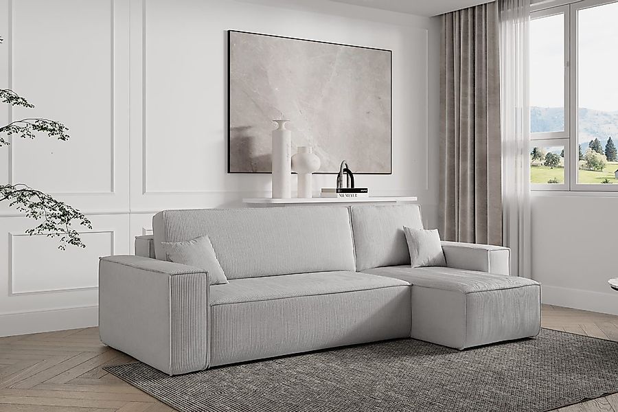 Compleo Ecksofa Cordsofa, Modern Couch-L, universelle günstig online kaufen