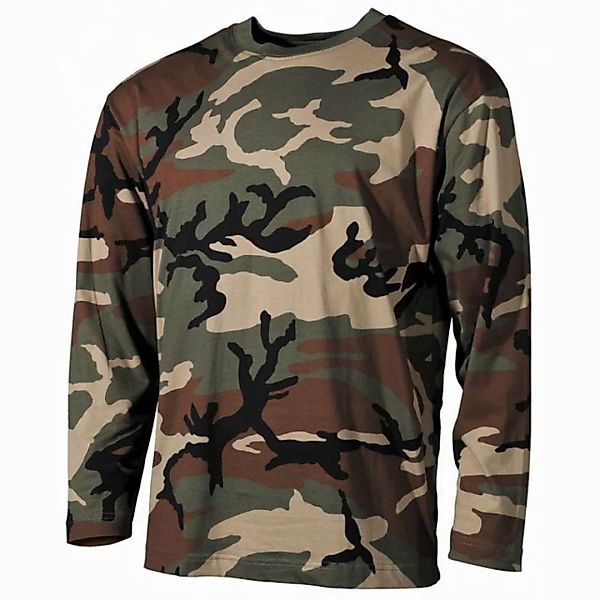 MFH Langarmshirt US Tarn-Shirt, langarm, woodland, 160g/m² - XXXL (1-tlg) v günstig online kaufen