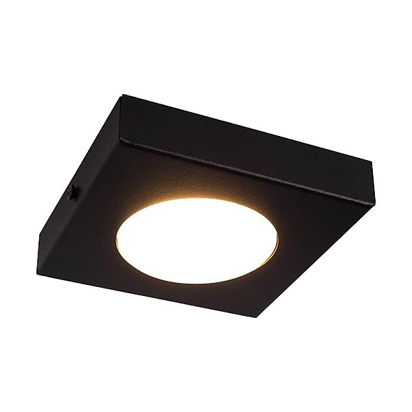 Deckenleuchte Hero, 1-flammig, schwarz, 12 x 12 cm, GX53 günstig online kaufen