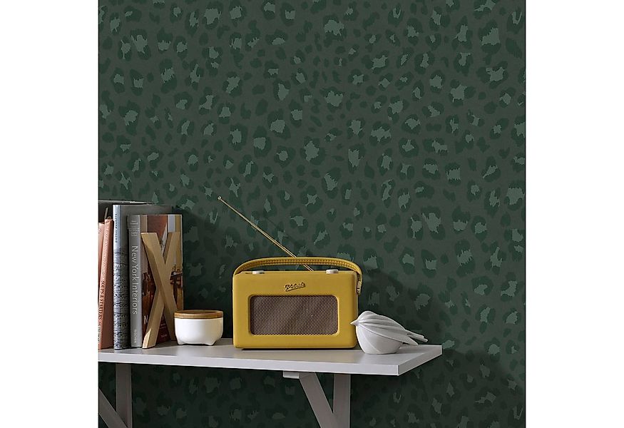 Superfresco Easy Vliestapete Tiger Druck - Grün, geprägt, FSC® zertifiziert günstig online kaufen