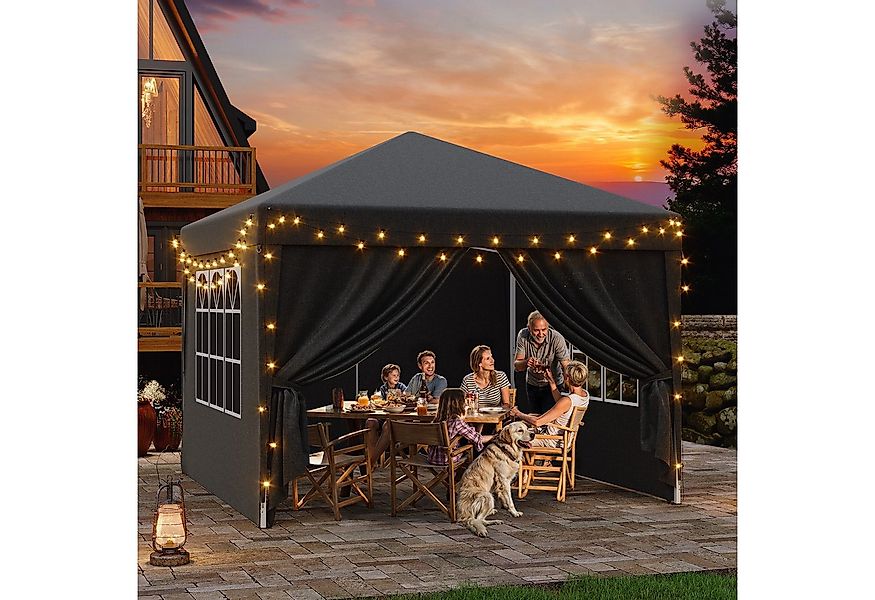 HOMALL Faltpavillon Faltbares Gartenzelt Gazebo 2*2/3*3 UV-Schutz 50+ Party günstig online kaufen