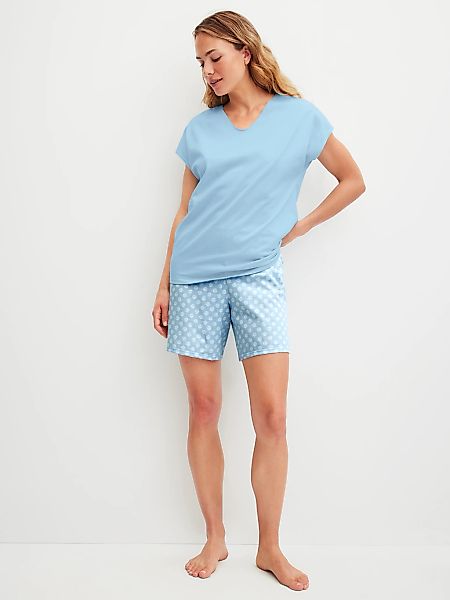 CALIDA Shorty "Lovely Nights" 2 mit V-Ausschnitt und kurzen Ärmeln, weiche günstig online kaufen