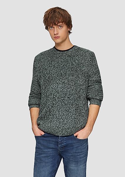QS Strickpullover Strickpullover mit Rippstruktur günstig online kaufen
