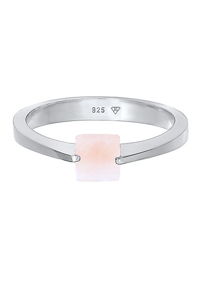 Elli Premium Fingerring Solitär Edelstein Viereck günstig online kaufen