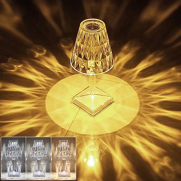 MUPOO LED Nachtlicht LED Kristall Tischlampe günstig online kaufen