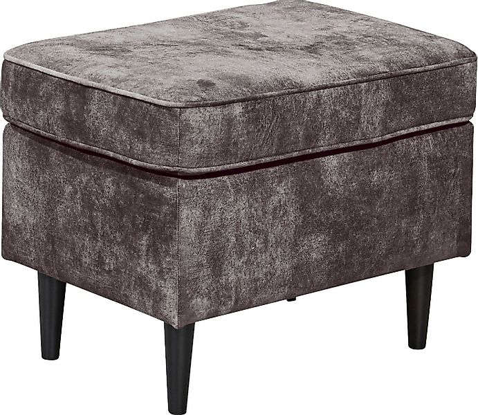 ED EXCITING DESIGN Hocker Oskar, mit Massivholzfüßen günstig online kaufen