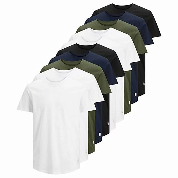 Jack & Jones T-Shirt Herren T-Shirt, 10er Pack - JJENOA, kurzarm günstig online kaufen