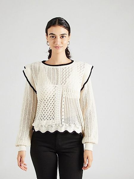 Vero Moda Rundhalspullover MADELYN (1-tlg) Lochmuster günstig online kaufen