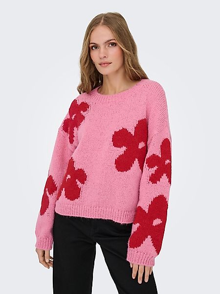 ONLY Strickpullover ONLBOOTLE LIFE LS FLOWER günstig online kaufen