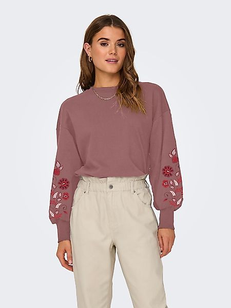ONLY Sweatshirt ONLBROOKE L/S O-NECK FLOWER günstig online kaufen