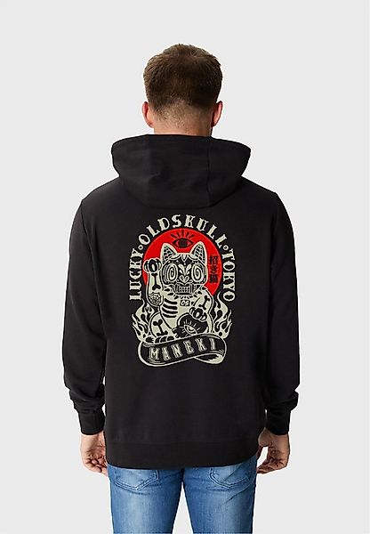 Oldskull Kapuzensweatshirt Asian Rebel Cat Kanji Graphic Traditionelles fer günstig online kaufen