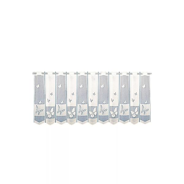 Bistrogardine mit Stangendurchzug Weiß 60 cm x 160 cm günstig online kaufen