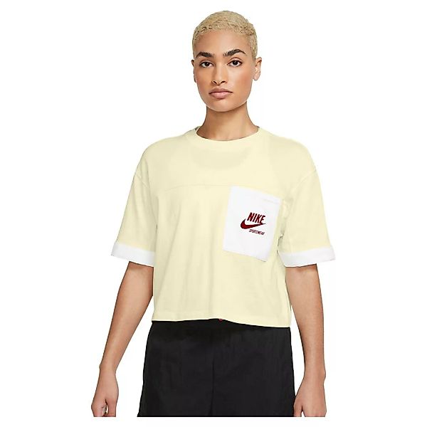 Nike Sportswear Heritage Support Kurzarm T-shirt XS Cashmere / White / Univ günstig online kaufen