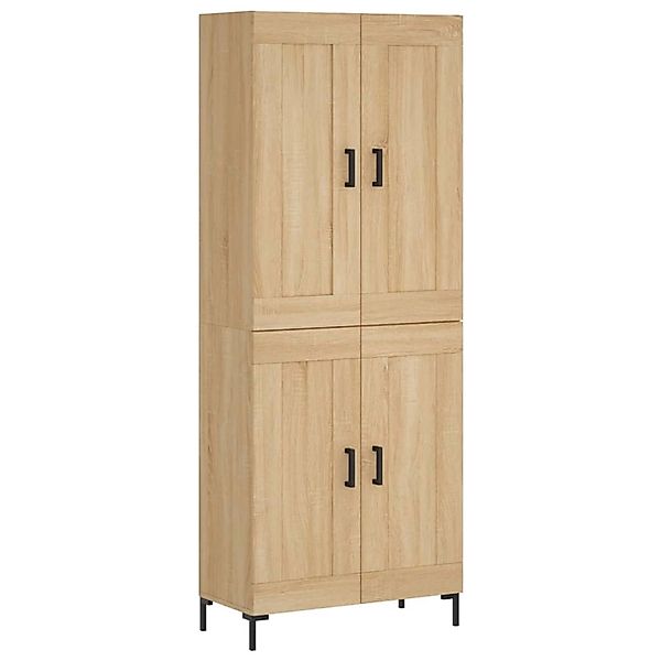 vidaXL Highboard Sonoma-Eiche 69,5x34x180 cm Holzwerkstoff 3199684 günstig online kaufen