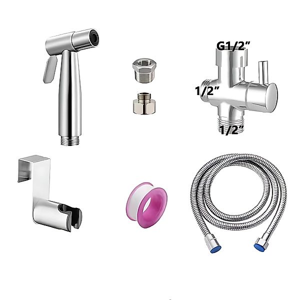 HoyoLee Handels GmbH Badezimmer-Set Edelstahl-Toilettenhandbrause, fünfteil günstig online kaufen