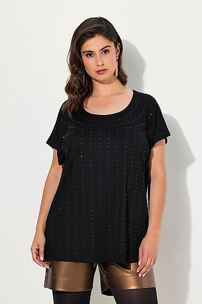 Ulla Popken T-Shirt T-Shirt Ziersteine Oversiezd günstig online kaufen