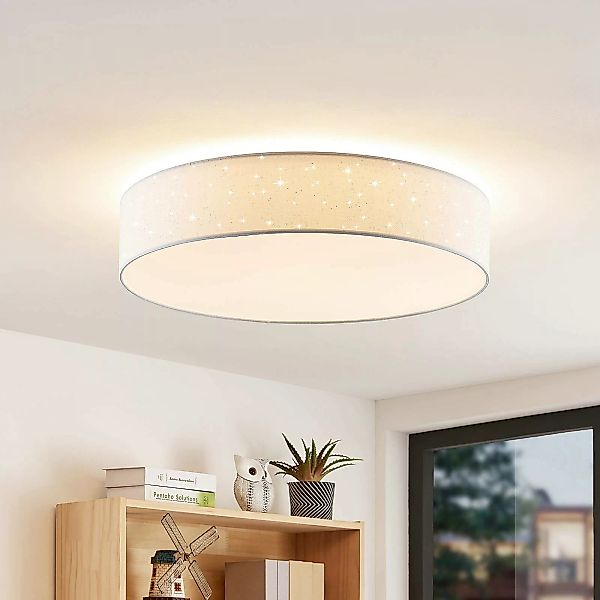Lindby Ellamina LED-Deckenlampe, 60 cm, weiß günstig online kaufen