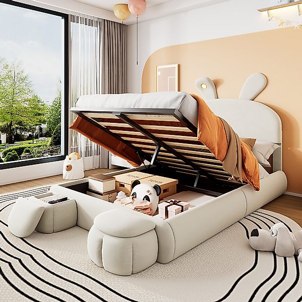 TavilaEcon Boxspringbett Polsterbett mit einstellbarer Helligkeit günstig online kaufen