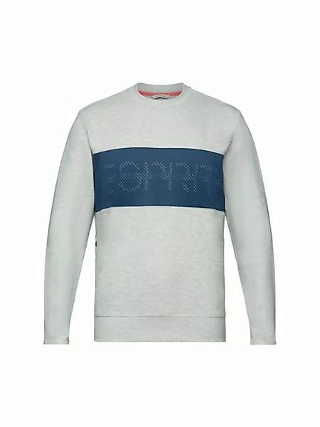 esprit sports Sweatshirt Sweatshirt aus Fleece mit Mesh-Logo (1-tlg) günstig online kaufen