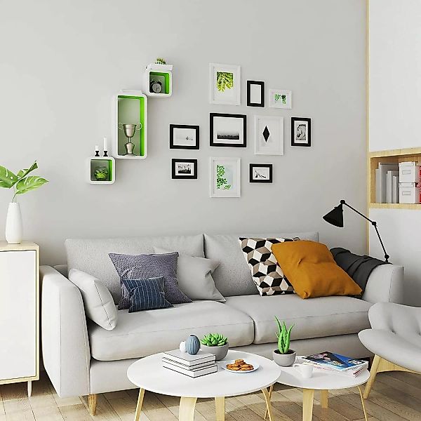 Woltu Wandregal, 3-tlg., Wandregal Cube Regal günstig online kaufen
