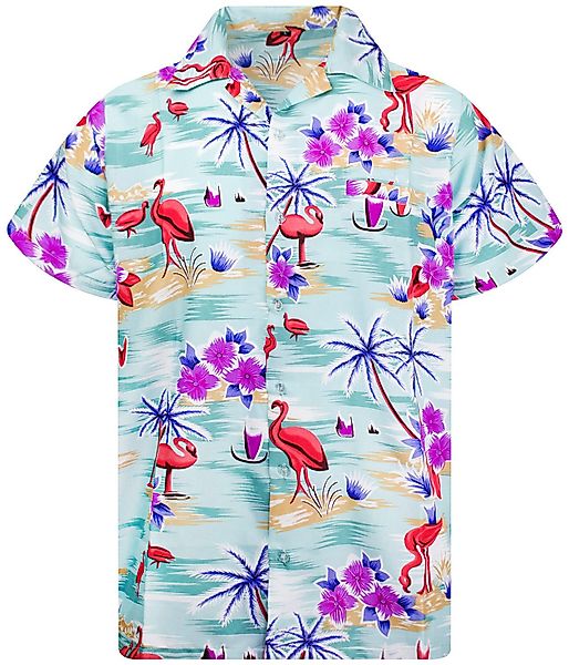 King Kameha Hawaiihemd Flamingos Funky Hawaii-Hemd günstig online kaufen