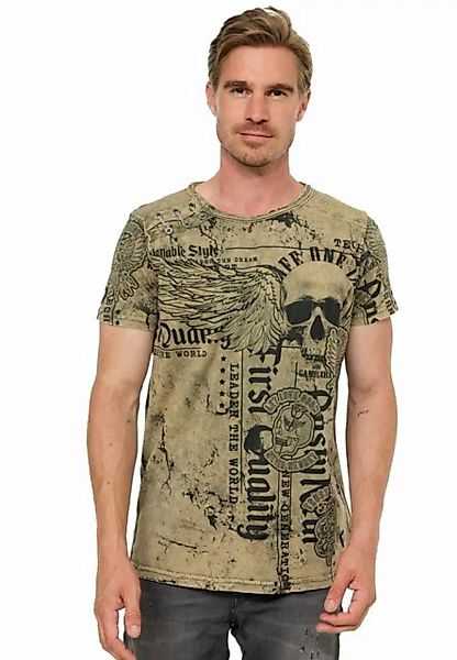 Rusty Neal T-Shirt Rusty Neal mit Allover-Print günstig online kaufen