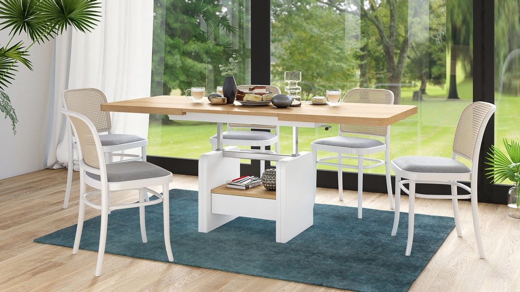 designimpex Couchtisch Design Wohnzimmertisch Lexus höhenverstellbar günstig online kaufen