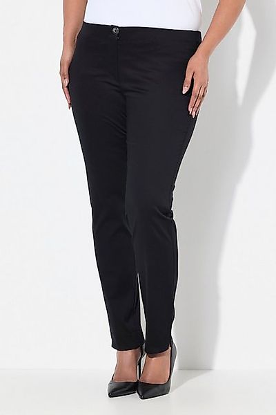 Ulla Popken Chinohose Chino-Hose Slim Elastikbund Saumschlitze günstig online kaufen
