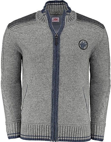 Spieth & Wensky Trachtenstrickjacke Betzbach grau günstig online kaufen