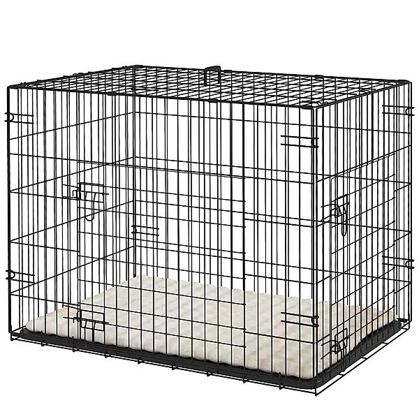 PawHut Hundekäfig, faltbarer Hundetransportkäfig mit 2 Türen, herausnehmbar günstig online kaufen