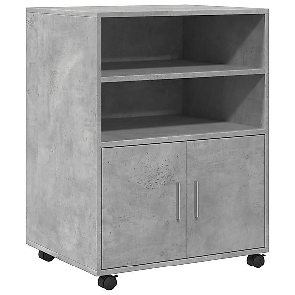 vidaXL Aktenschrank Rollschrank Betongrau 60x48x81 cm günstig online kaufen