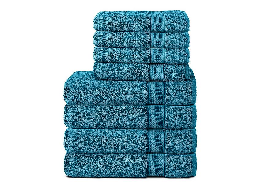 Komfortec Handtuch Set aus 100% Baumwolle, 4 Handtücher 50x100 cm und 4 Bad günstig online kaufen