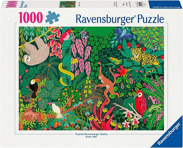 Ravensburger Puzzle Magischer Regenwald, 1000 Puzzleteile, Made in Germany günstig online kaufen