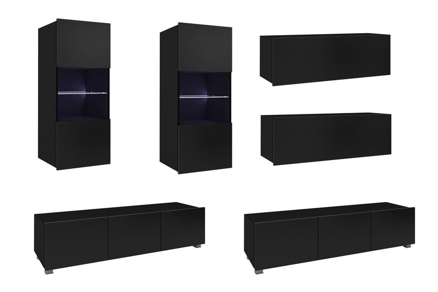 99rooms Wohnwand Bietula, (Set (6-St), Wohnzimmer-Set), günstig online kaufen