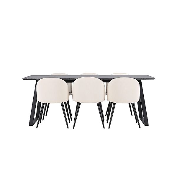 ebuy24 Essgruppe Malaga Essgruppe Esstisch 90x200cm günstig online kaufen