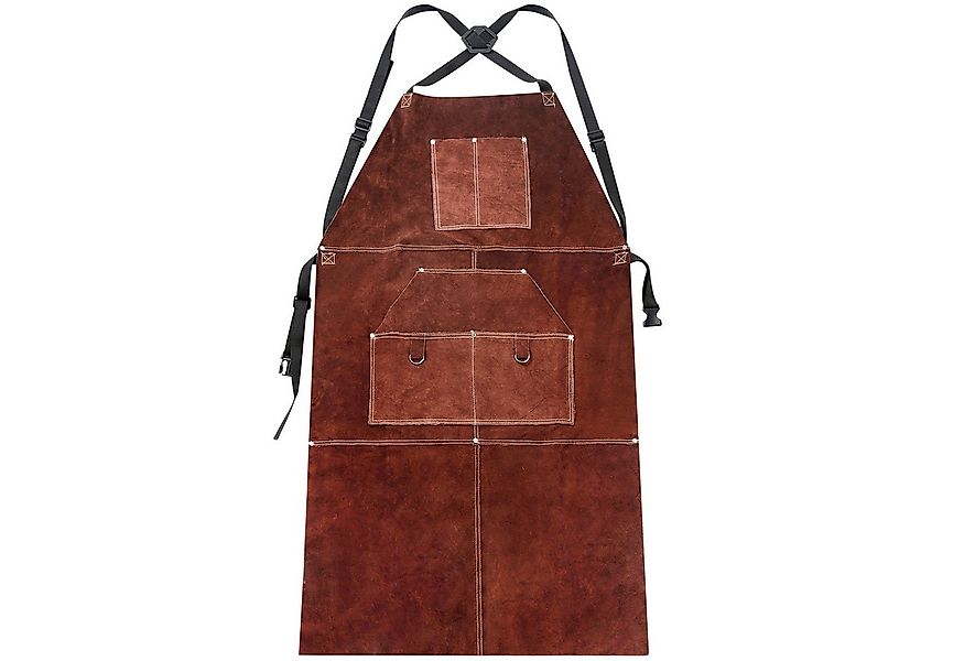 Yorbay Schweißerschürze aus Leder mit 5 Werkzeugtaschen 105x60cm, (mit 5 We günstig online kaufen