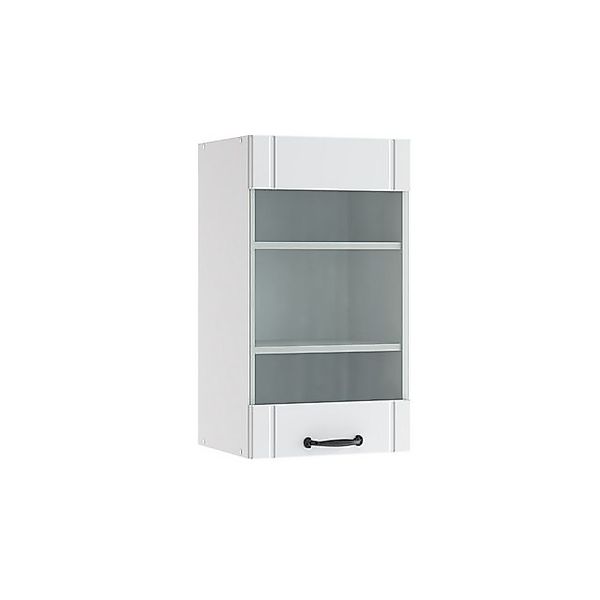 Vicco Glashängeschrank Fame-Line, Weiß Landhaus/Weiß, 40 cm günstig online kaufen