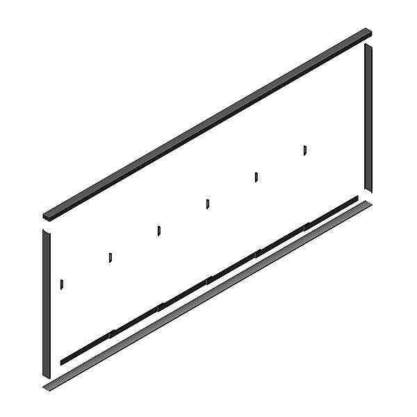 DreamGarden Glasschiebewand 5,9 x 2,2 Meter 6-türig Glas Klar Anthrazit günstig online kaufen