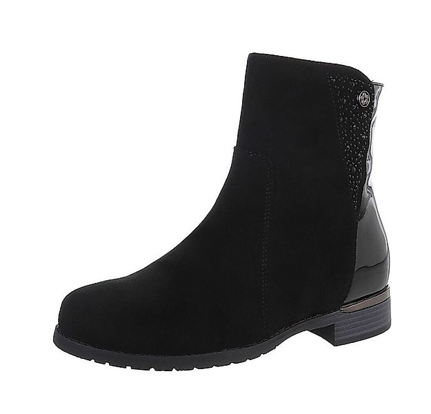 Ital-Design Damen Freizeit Stiefelette (87108827) Blockabsatz Flache Stiefe günstig online kaufen
