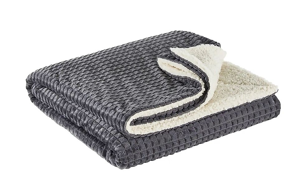 como Flanell Fleecedecke  Lexi ¦ grau ¦ Synthetik ¦ Maße (cm): B: 150 Dekok günstig online kaufen