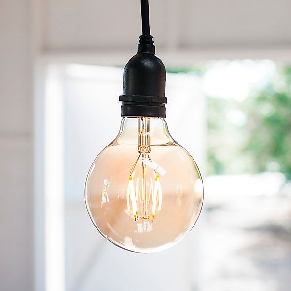 Große Globe LED Vintage Glühbirne E27 1W günstig online kaufen