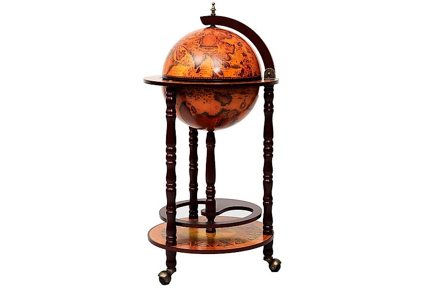 COSTWAY Weinregal stehend, Flaschenregal, Globusbar, mit Rollen & Deckel günstig online kaufen