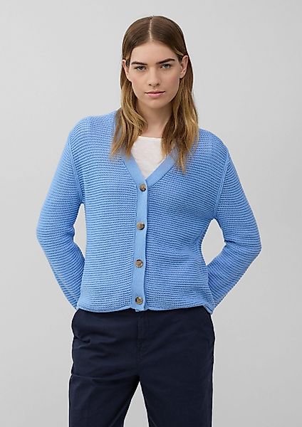 s.Oliver Cardigan Strickjacke Strickjacke in Ripp-Optik günstig online kaufen